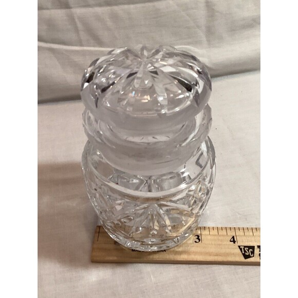 Glass Clear Jar With Glass Lid For Jam Jelly Honey Mustard Condiment Very Heavy - Picture 14 of 14
